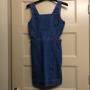 Madewell Denim Cutout Dress with Pockets, Size 8